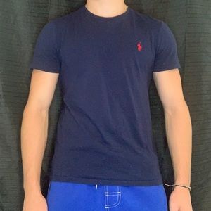 Polo Ralph Lauren navy slim fit tee.